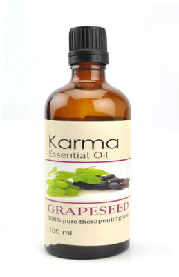 

Karmakara 100% pure Therapeutic Grade undiluted essential oils in 100 ml Bottles-grapeseed oil(100 ml)