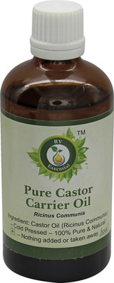

R V Essential Pure Castor Carrier Oil 50ml - Ricinus Communis(50 ml)