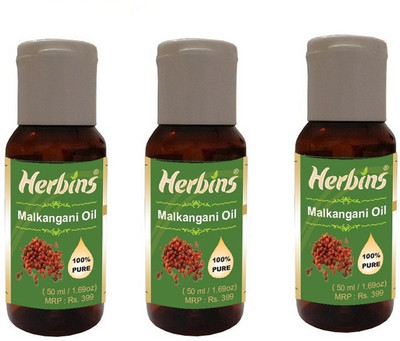 37% OFF on Herbins Malkangani Oil Combo-3(150 ml)
