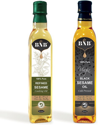 

BnB Combo of Refined Sesame Oil and Virgin Black Sesame Oil(1000 ml)