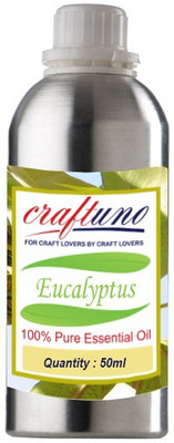 

Craftuno Craftuno Eucalyptus Essential Oil - 100% Organic, Pure, Natural & Undiluted - 50 ML (Dropper Included)(50 ml)