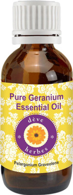 

DèVe Herbes Pure Geranium Essential Oil (10ml)- Pelargonium Graveolens(10 ml)