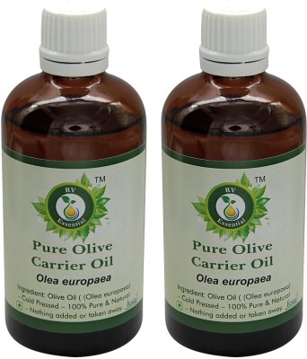 

R V Essential Pure Olive Carrier Oil (100ml+100ml) Pack of Two- Olea Europaea(200 ml)