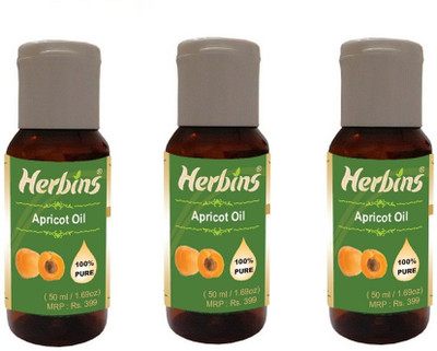 47% OFF on Herbins Apricot Oil Combo-3(150 ml)