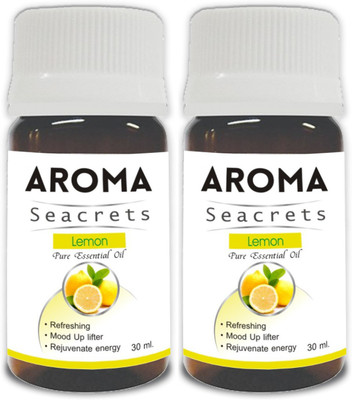 Aroma Seacrets Lemon Pure Essential Oil (30ml) - Pack of 2(60 ml)