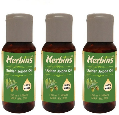 

Herbins Golden Jojoba Oil Combo - 3(150 ml)