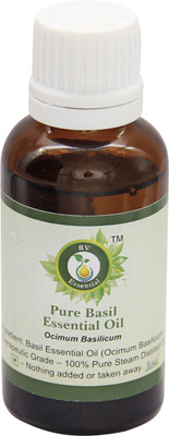 

R V Essential Pure Basil Essential Oil- Ocimum Basilicum(30 ml)