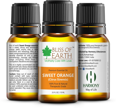 

Bliss of Earth Premium SWEET ORANGE (Citrus Sinensis) Essential Oil 10ML, 100% Pure & Natural Therapeutic Grade(10 ml)