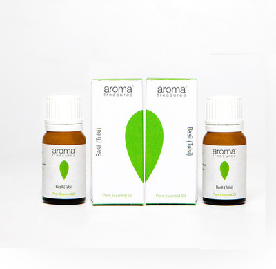 

Aroma Treasures Basil (Tulsi) Essential Oil 10ml (Pack Of 2)(20 ml)