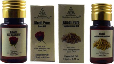 

Khadi Pure HERBAL ROSE & SANDALWOOD ESSENTIAL OIL(30 ml)