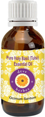 

DèVe Herbes Pure Holy Basil (Tulsi) Essential Oil - Ocimum Santum(10 ml)