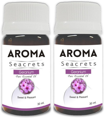 

Aroma Seacrets Geranium Pure Essential Oil - Pack of 2(60 ml)