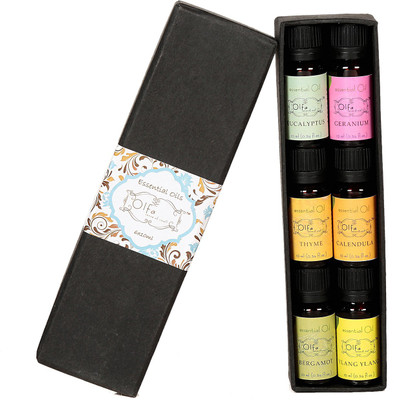 

Olfa 6 x 10 ML Bottle Premium GIFT SET Eucalyptus, Geranium, Thyme,Calendula, Bergamot,Ylang Ylang(60 ml)