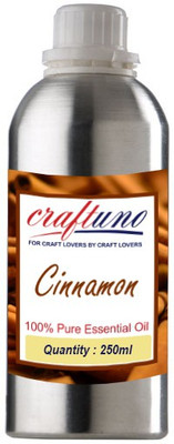 

Craftuno Craftuno Cinnamon Essential Oil - 100% Organic, Pure, Natural & Undiluted - 250 ML (Dropper Included)(250 ml)