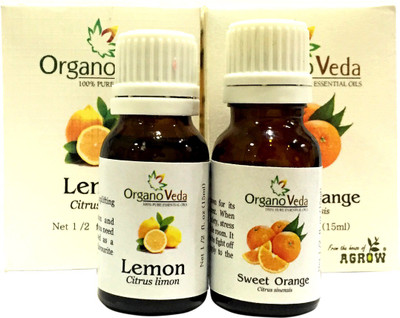 

Organo Veda Natural Citrus Combo: Orange + Lemon(30 ml)