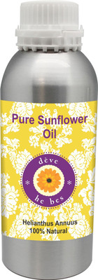 

DèVe Herbes Pure Sunflower Oil 630ml (Helianthus Annuus) 100% Natural Cold Pressed(630 ml)