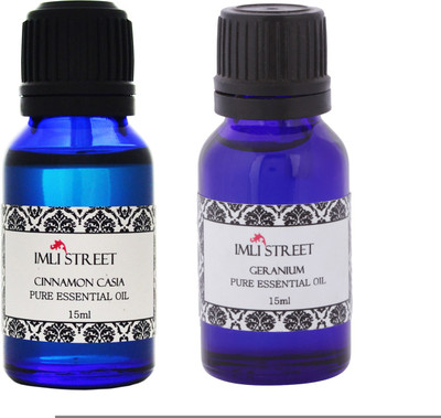

Imli Street Geranium & Cinnamon Casia Essential Oil(30 ml)