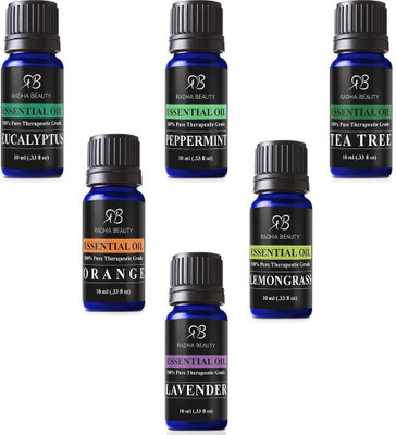 Radha Beauty Aromatherapy therapeutic Six Essential Oils(60 ml)