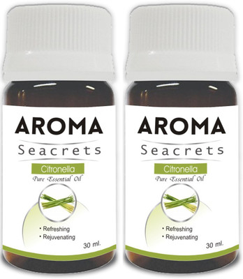 

Aroma Seacrets Citronella Pure Essential Oil (30ml) - Pack of 2(60 ml)