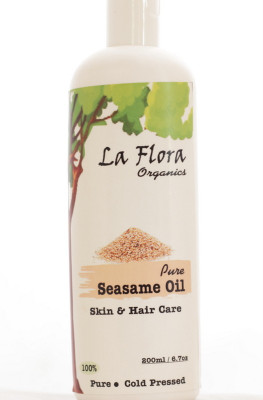 La Flora Organics Pure Sesame Oil Skin & Hair care(200 ml)