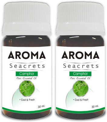 

Aroma Seacrets Camphor Pure Essential Oil (30ml)- Pack of 2(60 ml)