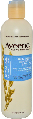 

Aveeno Shower And Bath Oil With Natural Soothing Oatmeal(295 ml)