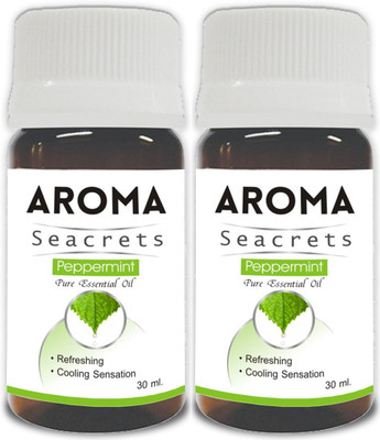 

Aroma Seacrets Peppermint Pure Essential Oil (30ml) - Pack of 2(60 ml)