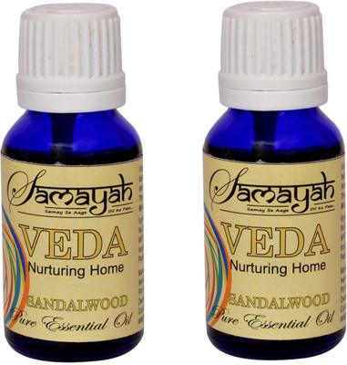 

Samayah Hand Made Aroma Oils Veda (Sandalwood) Set of 2(15 ml)