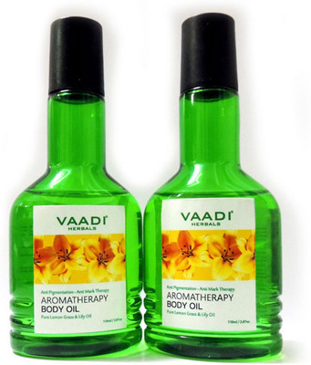 

Vaadi Herbals Aromatherapy Body Oil with Pure Lemon Grass & Lily Oil - Pack of 2(110 ml)