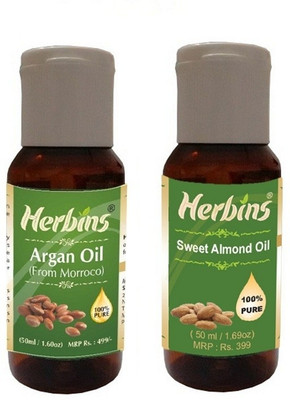 

Herbins Essential Oil (Argan & Sweet Almond)(100 ml)