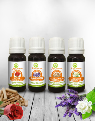 

JoybyNature Rose ,Jasmine, Sandalwood and Lavender Essential Oils(40 ml)
