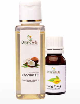 

Organo Veda Coconut and Ylang Ylang oil combo(75 ml)