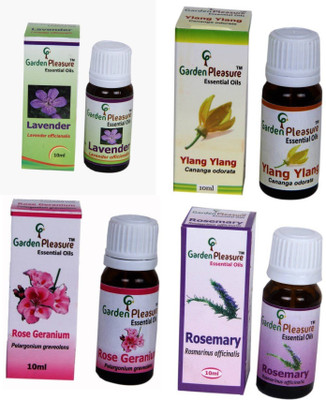 

Garden Pleasure Lavender,Ylang Ylang,Rose Geranium & Rosemary Essential Oil(40 ml)