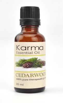 

Karmakara 100% pure Therapeutic Grade undiluted essential oils in 30 ml Bottles-cedarwood oil(30 ml)