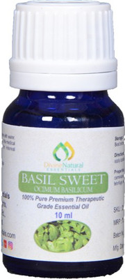 

Divine Natural Essentials Basil Sweet Essential Oil, 100% Pure, Undiluted, Aromatherapy, Skincare, Therapeutic Grade.(10 ml)
