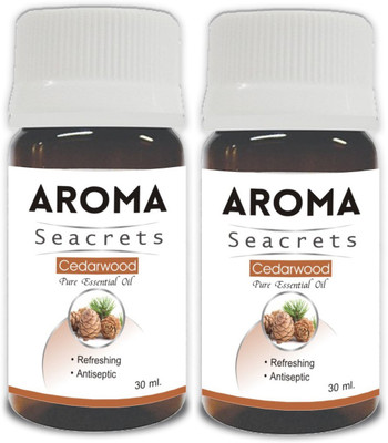 

Aroma Seacrets Cedarwood Pure Essential Oil (30ml) - Pack of 2(60 ml)