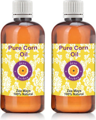 

DèVe Herbes Pure Corn Oil - Pack Of Two (100ml + 100ml) Zea Mays 100% Natural Cold Pressed(200 ml)