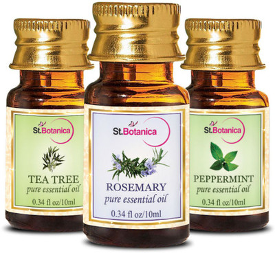 

St.Botanica Tea Tree Oil + Rosemary + Peppermint Pure Essential Oil (10ml Each)(30 ml)