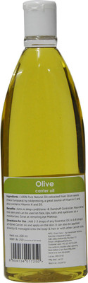 

Soulflower Coldpressed Olive Pure Natural Carrier Oil(200 ml)