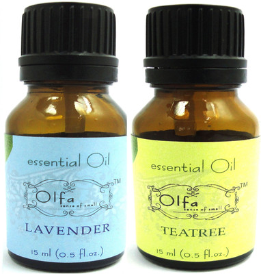 

Olfa Lavender and Tea Tree Essential Oil Combo Pack (15ml + 15ml)(30 ml)