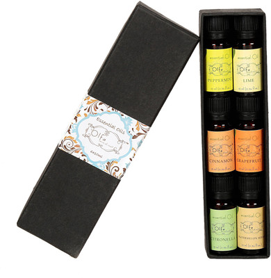 

Olfa 6 x 10 ML Bottle Premium GIFT SET Peppermint, Lime,Cinnamon,Grapefruit,Citronella,Watermelonseed(60 ml)