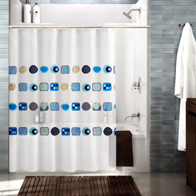 

Cortina 180 cm (6 ft) Polyester Shower Curtain Single Curtain(Floral, Multicolor)