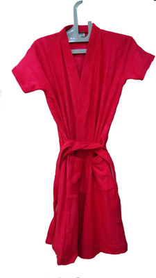 

Bagira Red Large Bath Robe(Bath Robe, For: Men, Red