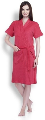 Sand Dune Red Large Bath Robe(1, For: Women, Red) Sand Dune Red Large Bath Robe(1, For: Women, Red)