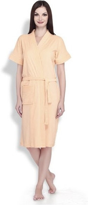 Sand Dune Orange Large Bath Robe(1, For: Women, Orange) Sand Dune Orange Large Bath Robe(1, For: Women, Orange)