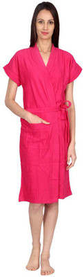 

FILMAX® ORIGINALS TOMATO Free Size Bath Robe(Bath Robe, Belt, For: Men & Women, TOMATO)