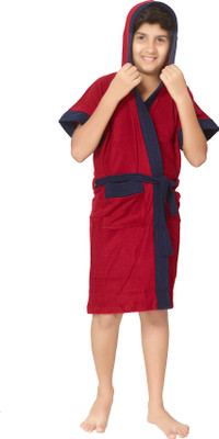 

Sand Dune Red  Size Bath Robe(1 Kids Bathrobe, For: Baby Boys & Baby Girls, Red