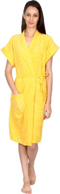 

FILMAX® ORIGINALS Yellow Free Size Bath Robe(Bath Robe, Belt, For: Men & Women, Yellow)