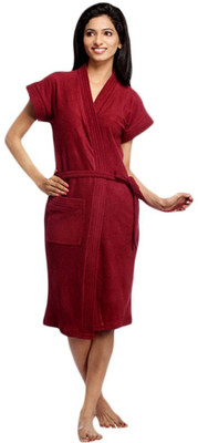 

FILMAX® ORIGINALS Maroon Free Size Bath Robe(Bath Robe, Belt, For: Men & Women, Maroon)
