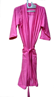 Bagira Pink  Bath Robe(Bath Robe, For: Women, Pink